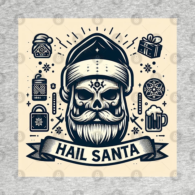 Hail Santa - Skull by Sketchy